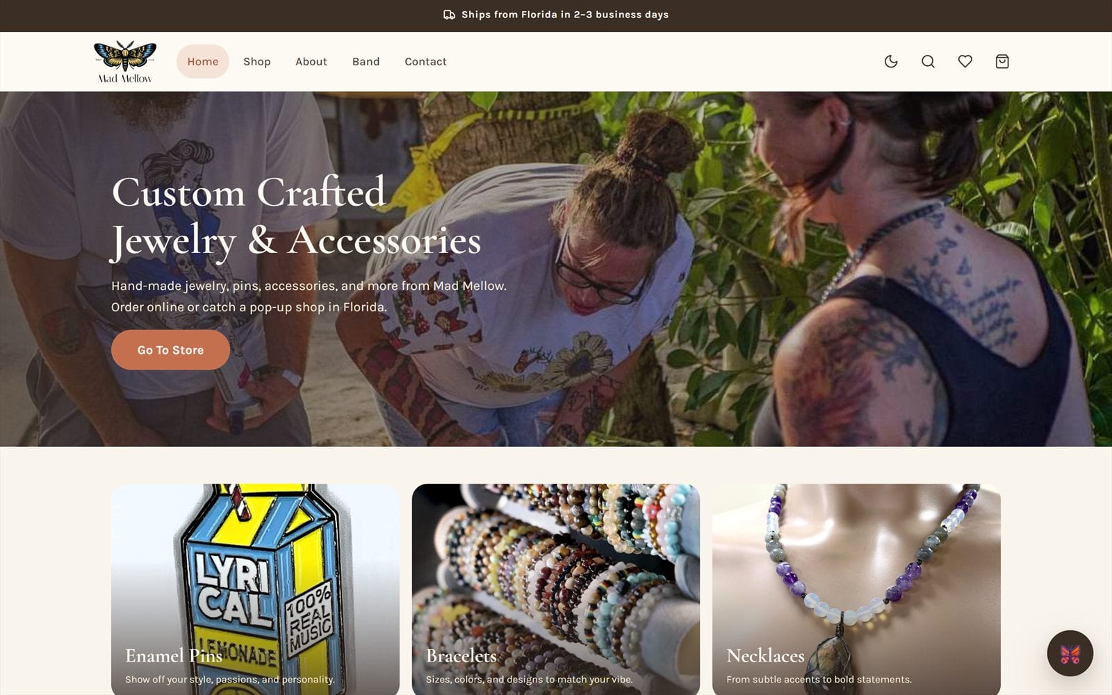 Mad Mellow website, built by Blue Mint Studios
